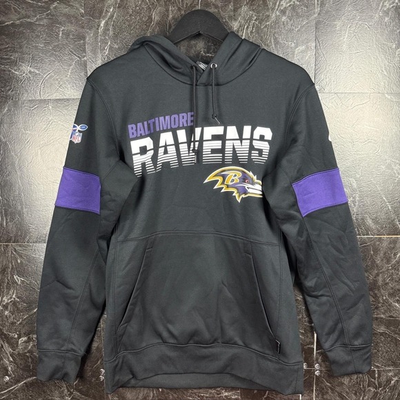 Nike Other - Nike Dri-Fit Ravens NFL Retro Tech Sportswear Hoodie Small